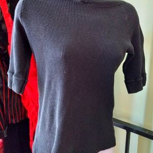 Vintage Tripp NYC Black 3/4 Sleeve Hoodie